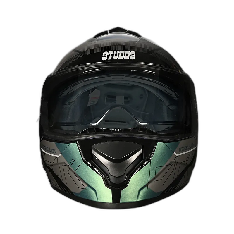 STUDDS Drifter D6 Rebellion Black Blue Chameleon N1 Full Face Helmet