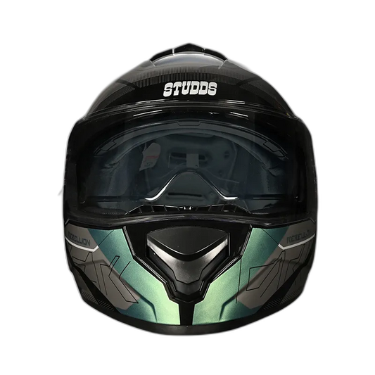 STUDDS Drifter D6 Rebellion Black Blue Chameleon N1 Full Face Helmet