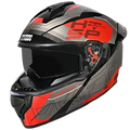Studds Drifter D6 Rebellion Black Gry N2 Full Face Helmet