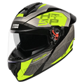STUDDS Drifter D6 Rebellion Black Yellow N5 Fsy Full Face Helmet