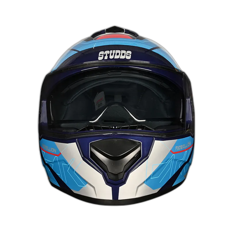 STUDDS Drifter D6 Rebellion Matt Blue Trqs N1 Full Face Helmet