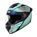 STUDDS Drifter D6 Rebilion Bk Trqs N1 Full Face Helmet