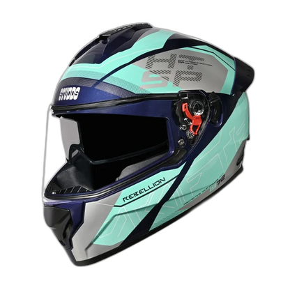 STUDDS Drifter D6 Rebilion Bk Trqs N1 Full Face Helmet