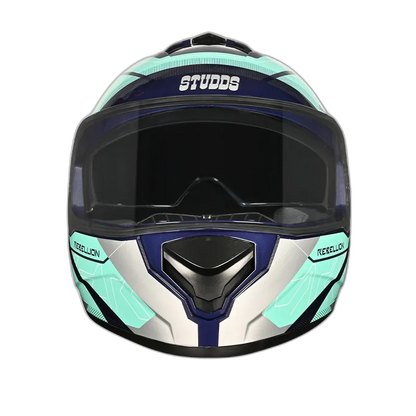 STUDDS Drifter D6 Rebilion Bk Trqs N1 Full Face Helmet