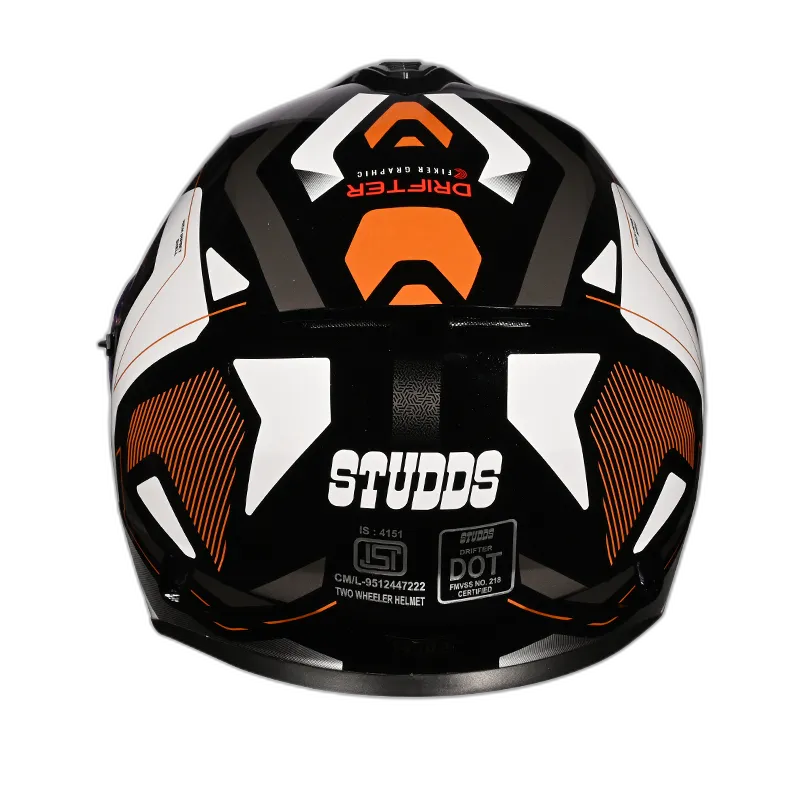 STUDDS Drifter D 5 Black N11 Full Face Helmet