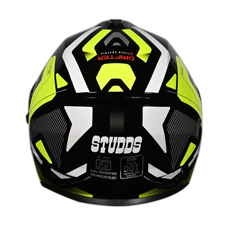 STUDDS Drifter D5 Matt Black N5 Full Face Helmet