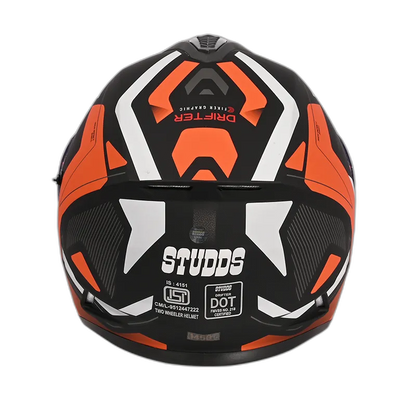 STUDDS Drifter D 5 Matt Black N10 Full Face Helmet