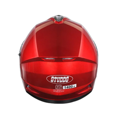 STUDDS Drifter Cherry Red Full Face Helmet