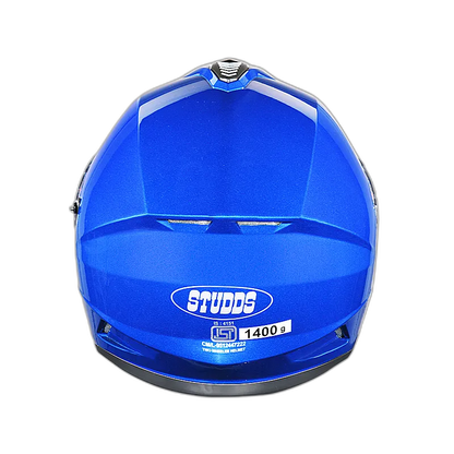 STUDDS Drifter Flame Blue Full Face Helmet