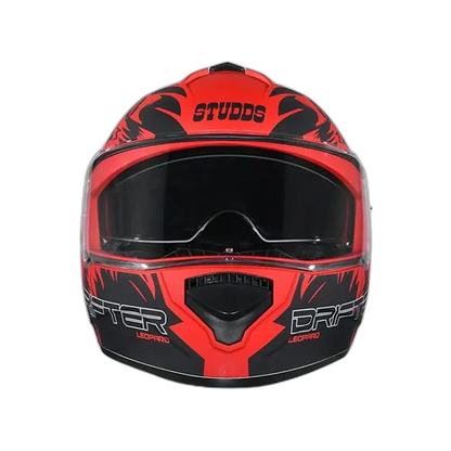 STUDDS Driter D2 Matt Red Full Face Helmet