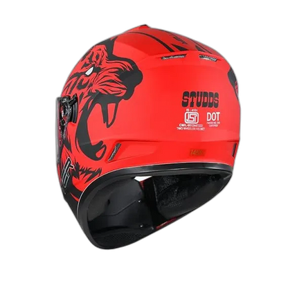 STUDDS Driter D2 Matt Red Full Face Helmet