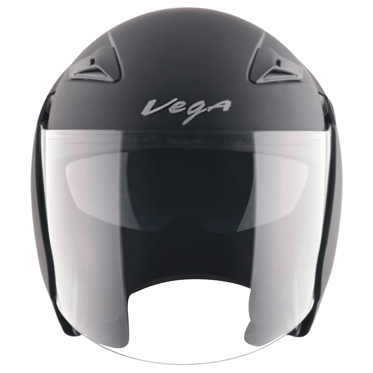 VEGA Eclipse Black Half Face Helmet