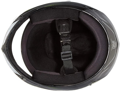 VEGA Edge Dx Crystal Dull Black Silver Full Face Helmet