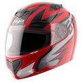 VEGA Edge Dx Grain Gr Red Anthracite Full Face Helmet