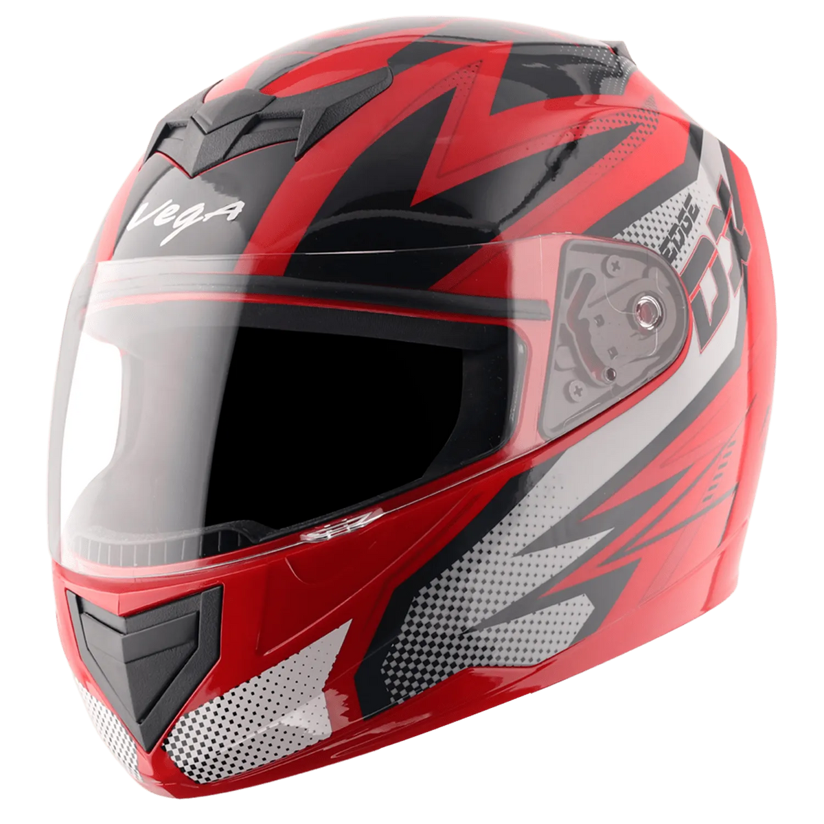 VEGA Edge Dx Grain Gr Red Anthracite Full Face Helmet