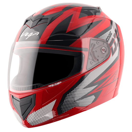 VEGA Edge Dx Grain Gr Red Anthracite Full Face Helmet