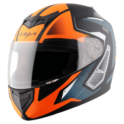 VEGA Edge Dx Pasion Gr Dull Black Orange Full Face Helmet