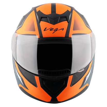 VEGA Edge Dx Pasion Gr Dull Black Orange Full Face Helmet