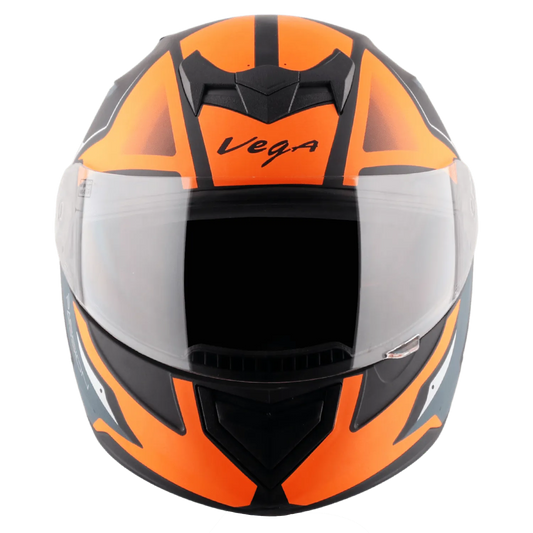 VEGA Edge Dx Pasion Gr Dull Black Orange Full Face Helmet