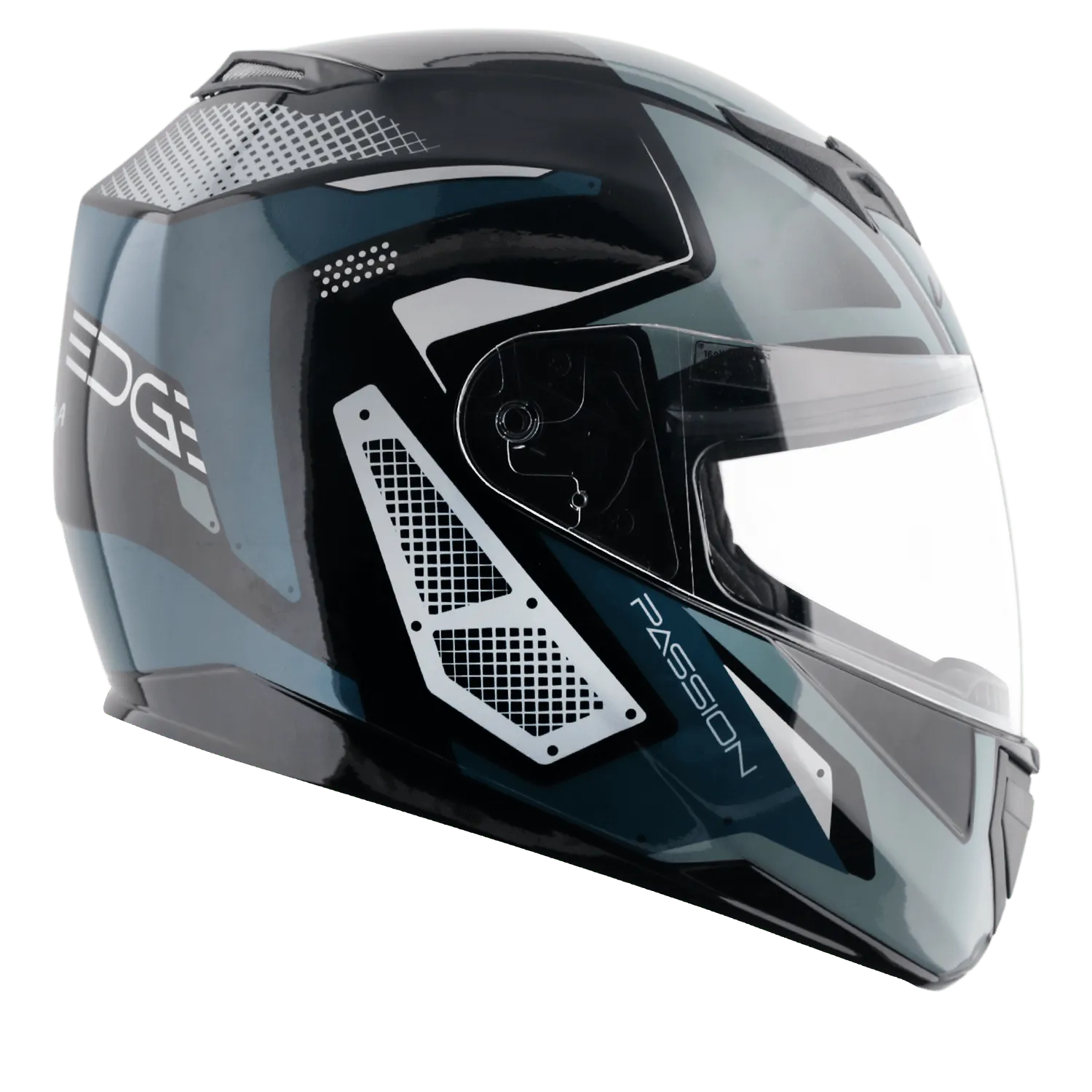 VEGA Edge Dx Passion Gr Black Grey Lg Full Face Helmet