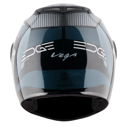 VEGA Edge Dx Passion Gr Black Grey Lg Full Face Helmet