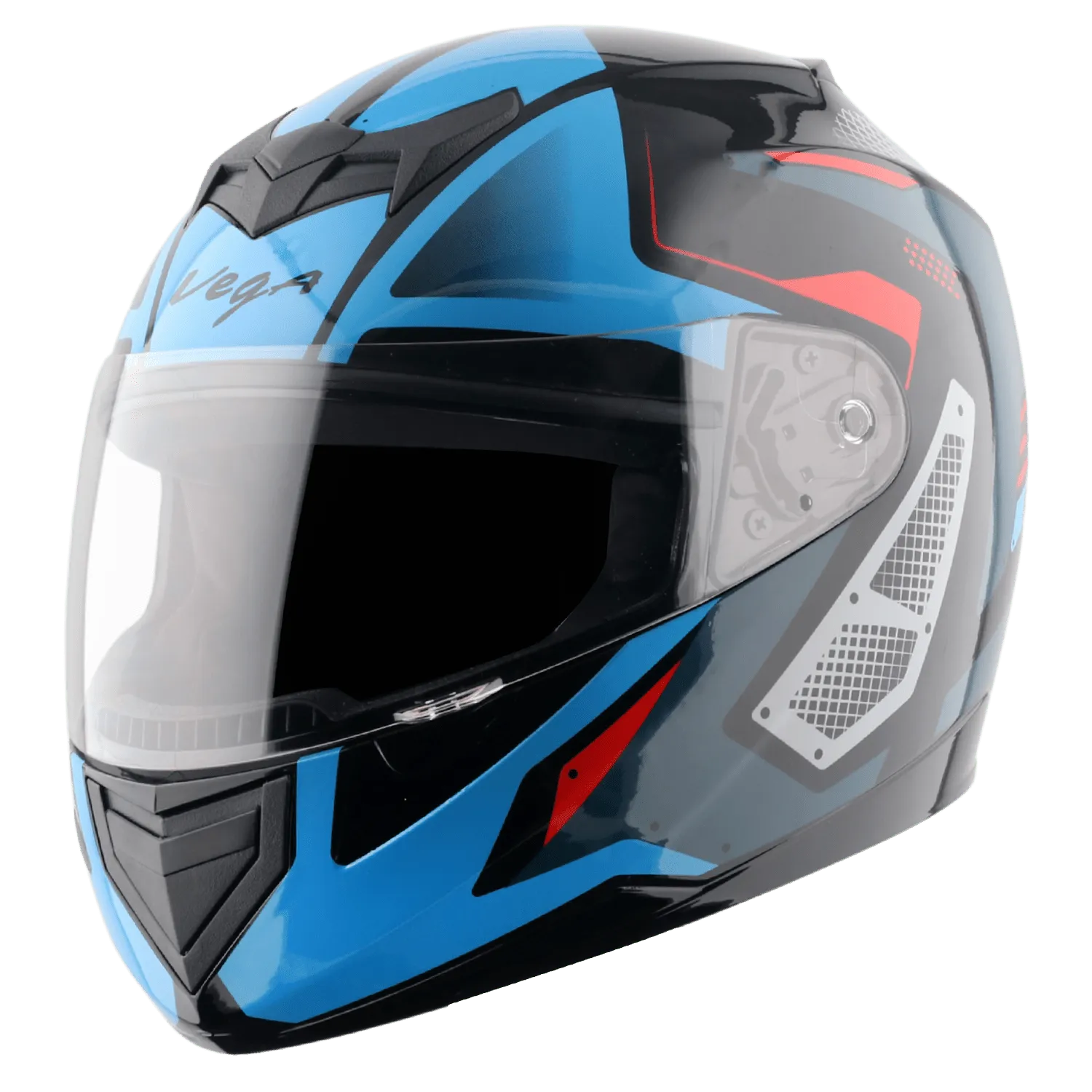 VEGA Edge Dx Passion Gr Black M Blue Full Face Helmet