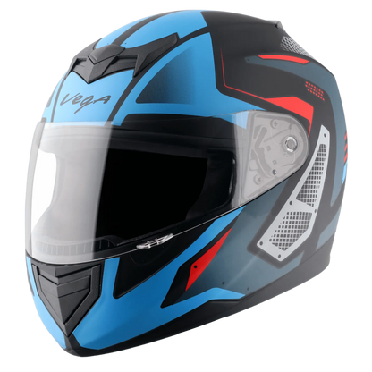 VEGA Edge Dx Passion Gr Dull Black M Blue Full Face Helmet