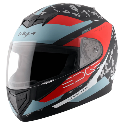 VEGA Edge Dx Us Army Dull Black Red Full Face Helmet