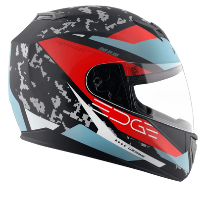 VEGA Edge Dx Us Army Dull Black Red Full Face Helmet