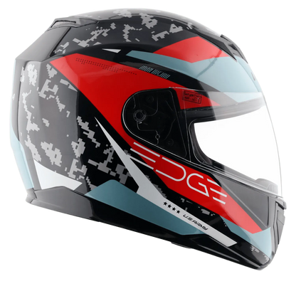 VEGA Edge Dx Us Army Gr Black Red Full Face Helmet