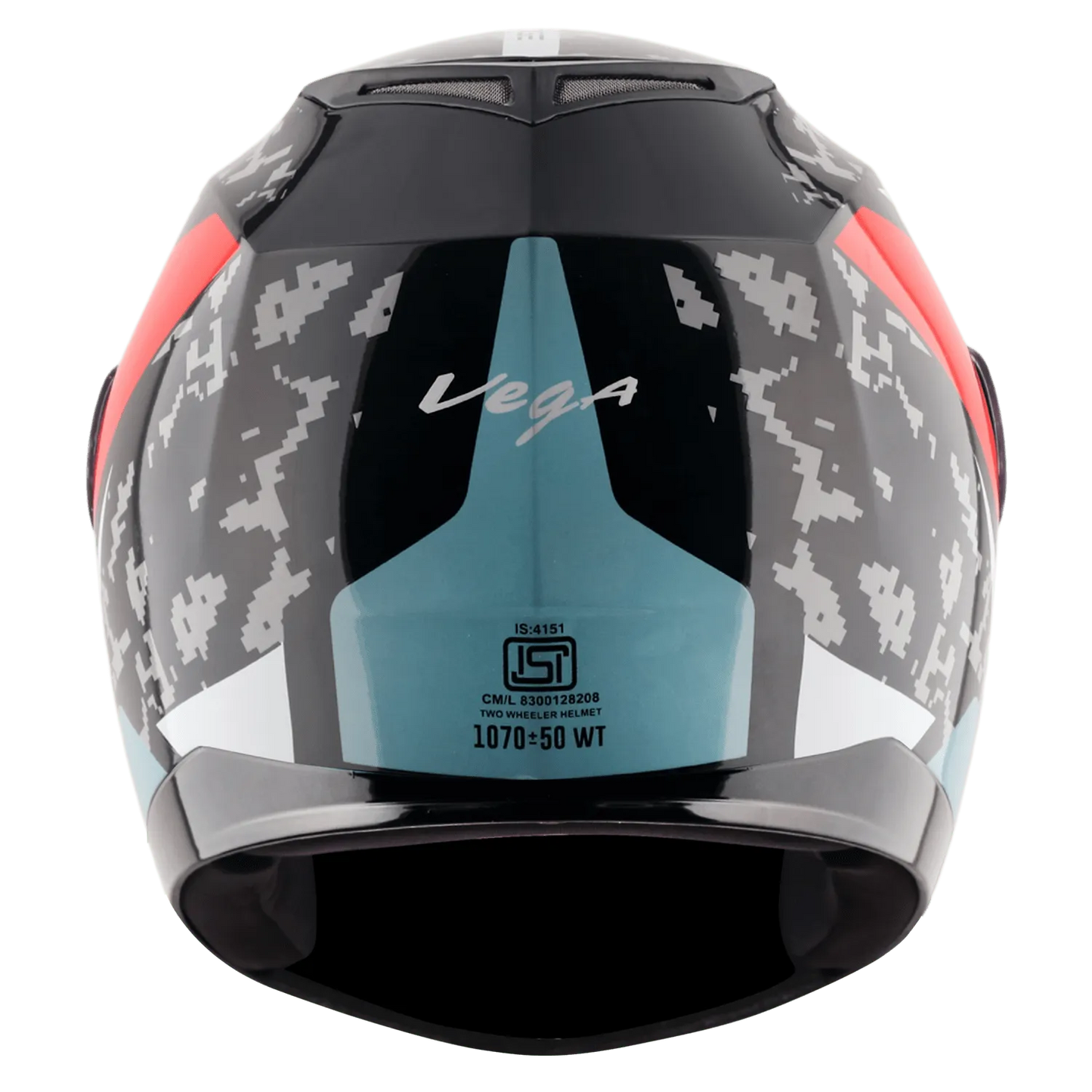 VEGA Edge Dx Us Army Gr Black Red Full Face Helmet