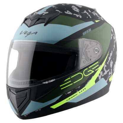 VEGA Edge Dx Us Army Gr Dull Black Battle Green Full Face Helmet