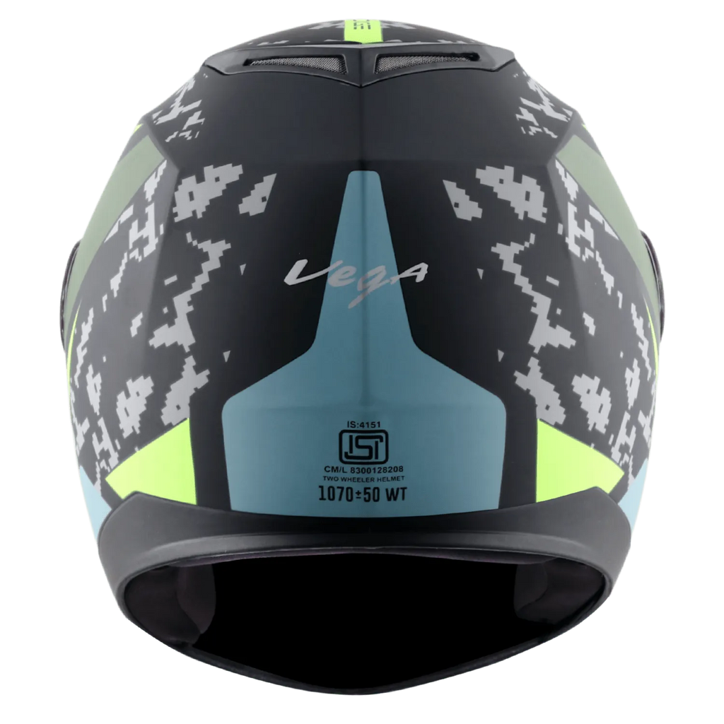 VEGA Edge Dx Us Army Gr Dull Black Battle Green Full Face Helmet