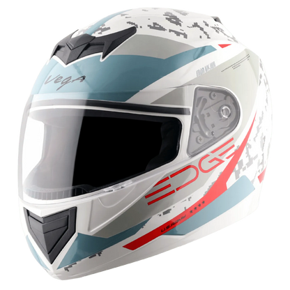 VEGA Edge Dx Us Army Gr White Red Full Face Helmet