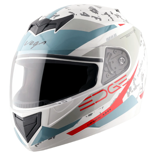 VEGA Edge Dx Us Army Gr White Red Full Face Helmet