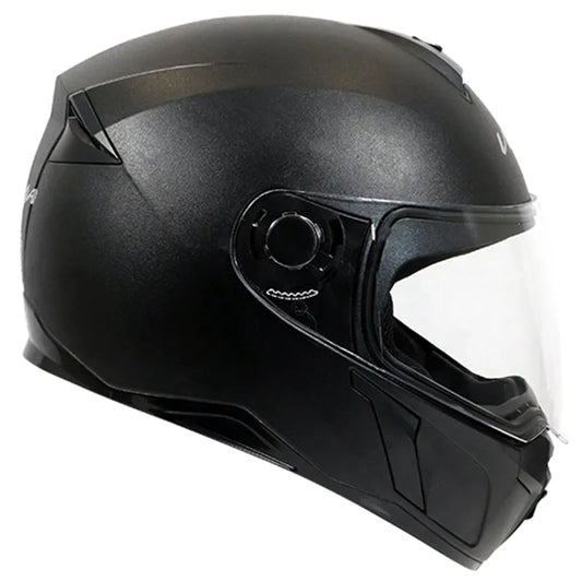 VEGA Evo Leather Finish Black Full Face Helmet