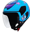 STUDDS Femm Super 540 D1 Blue Half Face Helmet