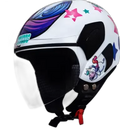 STUDDS Femm Super 540 D1 White Half Face Helmet