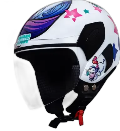 STUDDS Femm Super 540 D1 White Half Face Helmet