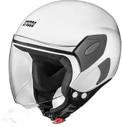 STUDDS Femm Super 540 White Half Face Helmet