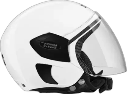 STUDDS Femm Super 540 White Half Face Helmet