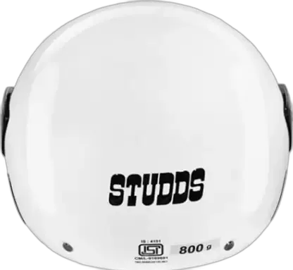 STUDDS Femm Super 540 White Half Face Helmet