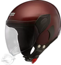 STUDDS Femm Super 540 Wine Red Half Face Helmet