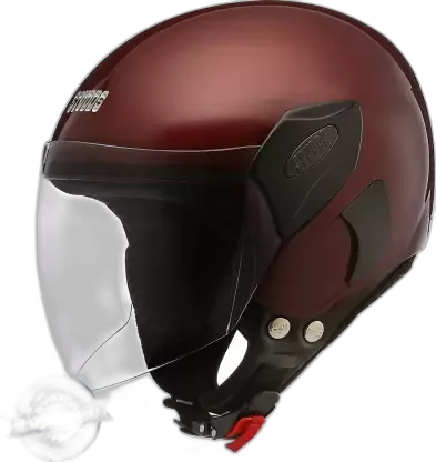 STUDDS Femm Super 540 Wine Red Half Face Helmet