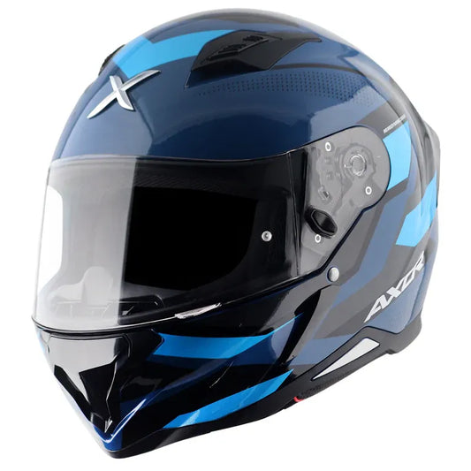 AXOR Hunter Cornet Dark Blue Full Face Helmet