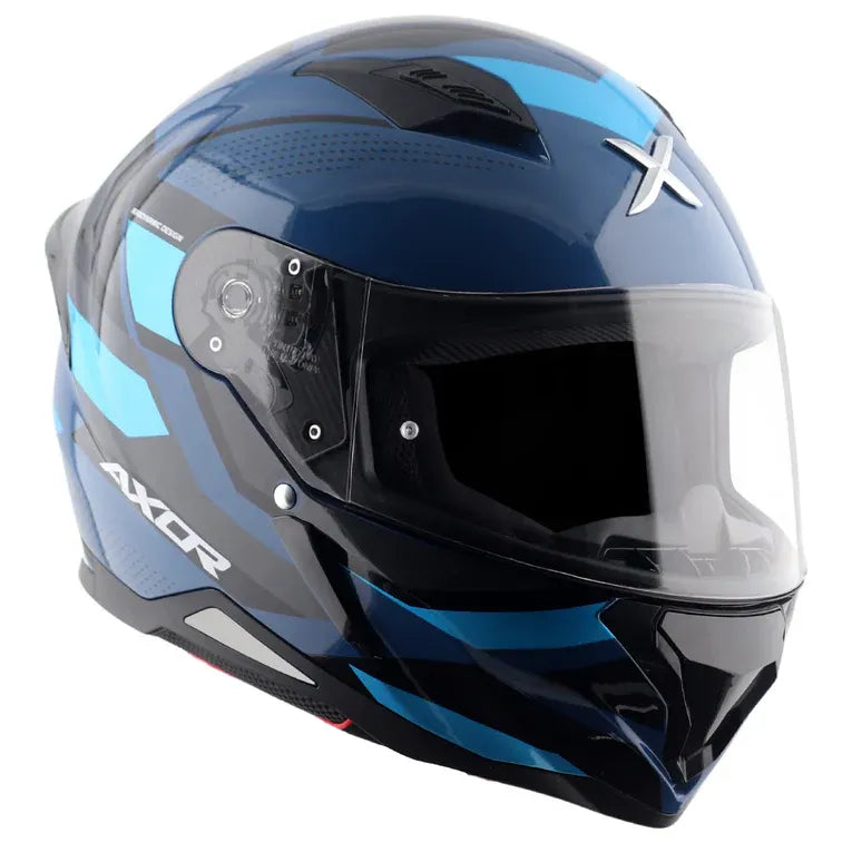 AXOR Hunter Cornet Dark Blue Full Face Helmet