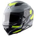 AXOR Hunter Cornet Nardo Grey Neon Yellow Full Face Helmet