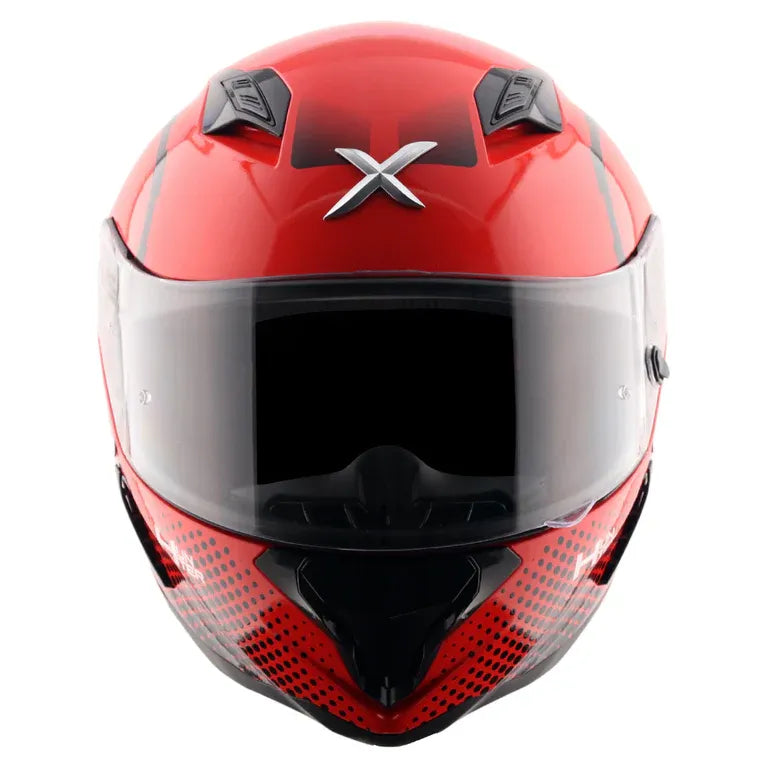 AXOR Hunter Spear Dull Red Black Full Face Helmet