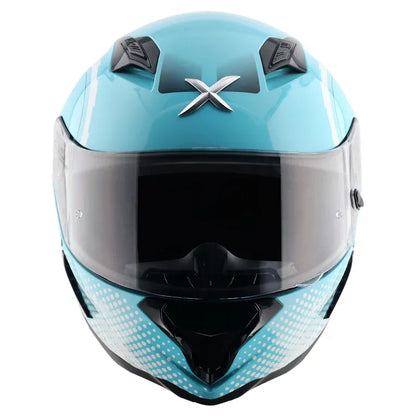 AXOR Hunter Spear Hex Blue White Full Face Helmet