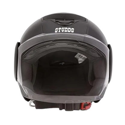 STUDDS Icon Black Half Face Helmet